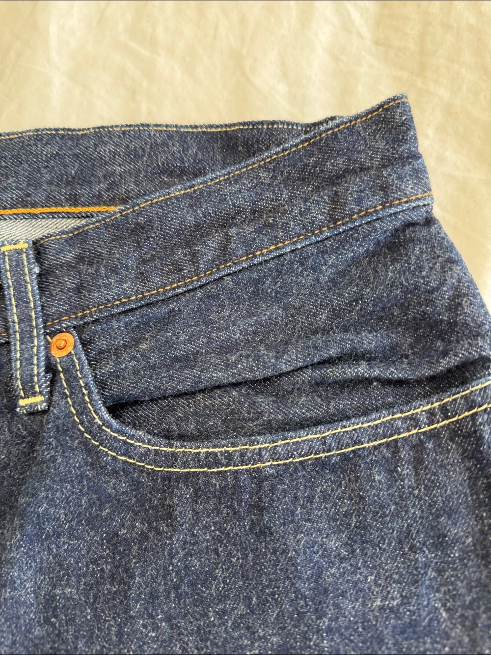 Levi’s 501Z XX Men's Dark Blue Casual Straight-Leg Jeans,Rare 36 X32 Mint - Picture 3 of 7